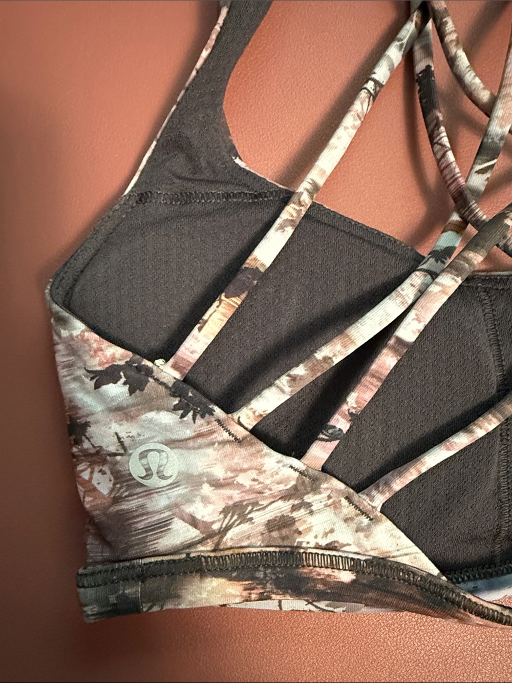 Lululemon Free to be Strappy Floral Print Sports Bra
